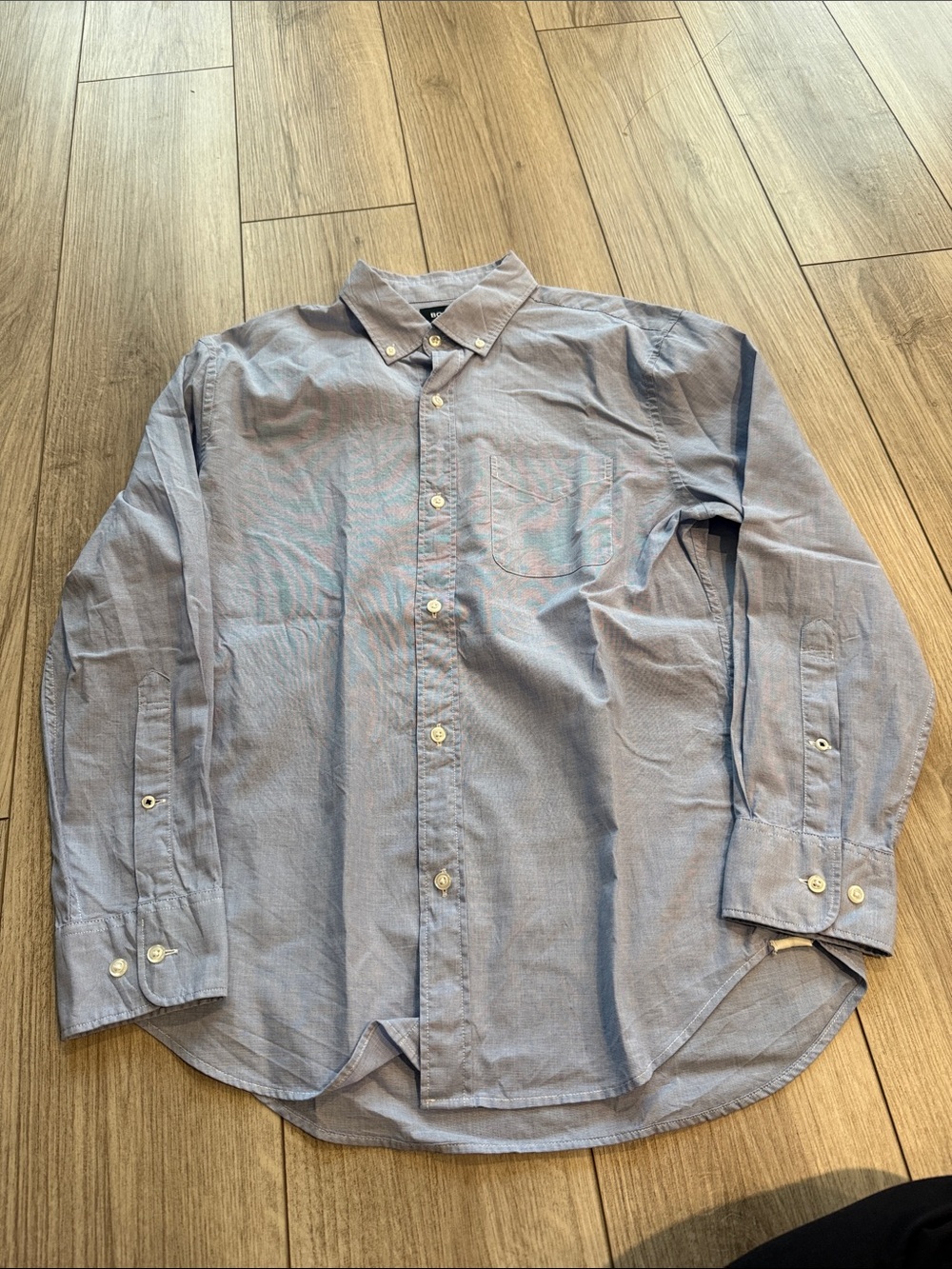 Bonobos Light Blue Long Sleeve Button-Down Dress Shirt Short Small
